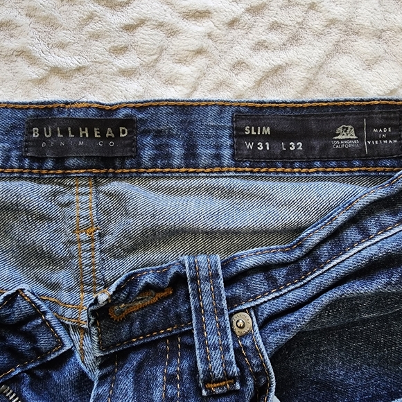 Bullhead Denim Co. Men's Slim Tit Blue Jeans Size W31 L32 - Picture 12 of 13